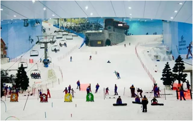 哈尔滨万达室内滑雪场8万㎡